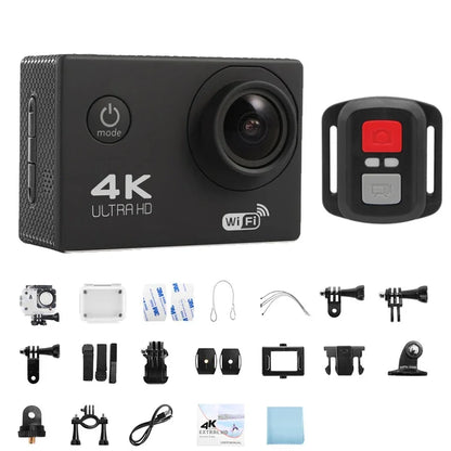4K Action Camera with 120° Wide - Angle + WiFi