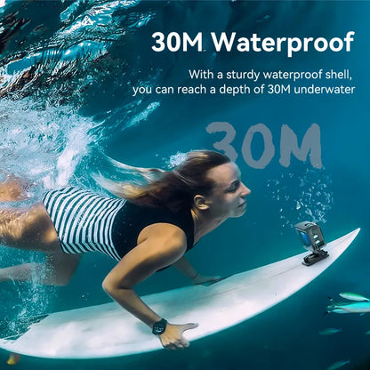 4K Action Camera with 120° Wide - Angle + WiFi